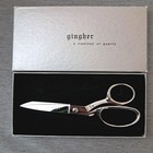 Gingher G-7 Knife Edge Scissors Etched Name Chrome Sewing 7   