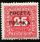 Poland 1919 Poczta Polska Overprint On Austria 1916 Stamp Scott j5 Mint og   212