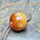 Natural Old Agate Beads Amulet Pendant 23mm Tibetan Dzi Beads  3646