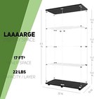 64 h Glass Display Cabinet 4 Shelf curio Cabinets Floor Standing Glass Bookshelf