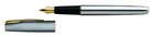 Parker Frontier Stainless Steel Gold Trim Fountain Pen Fine