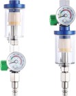 Oil Water Separator   Air Filter With Pressure Gauge For Air Spray Guns - G1 4 