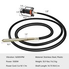 1300w Power Concrete Vibrator 16000 Vpm Durable 2hp  14 75 Ft  Copper Engine