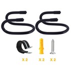 2 Pack Universal Skateboard Wall Mount Rack  Horizontally vertically Wall Mou   