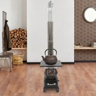 Indoor Wood-burning Heating Stove camping Stove cast Iron Heating Stove W  Pipe