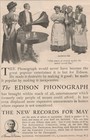 Edison Phonograph Man Woman Play Music For Maid   Domestic Staff 1908 Antique Ad