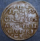 Poland Medieval 1590-1600 Sigismund Iii 1599  3 Grossus Silver Coins Rare  7053 