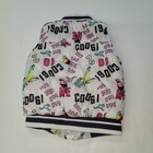 Coogi Kids White Puffer Vest 18m Parrot Graphic Print Gold Zipper Pockets
