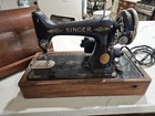 Singer 99-13 Sewing Machine Vintage Knee Pedal Bentwood Case Tested Works