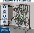 Bicycle Storage Rack For Garage  Freestanding Bike Storage Rack Max 5 Bikes