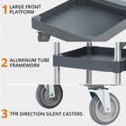 Commercial Traditional Cleaning Janitorial 3-shelf Cart Wheels 300lbs Housekeep
