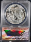 2006-dc Satin Obv   Proof Reverse Am Silver Eagle Dollar Daniel Carr Anacs Ms69