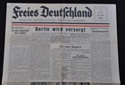 Original Wwii Red Army Newspaper Freies Deutschland Berlin 1945 - Rare