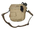Us Army Military Issue 2 Qt Collapsible Od Canteen   Desert Tan Cover Pouch New