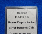 125-128 Ad Hadrian Ancient Roman Silver Denarius Coin 2 8 Grams  18mm