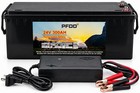 Pfdd 24v 300ah Rechargeable Battery W  Charger Rv Solar Off Grid