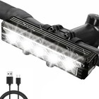 Powerful 2500lm Led Bike Light Bar 4800mah Rechargeable Bicycle Front Headlight