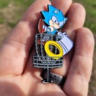 Top Quality Disc Golf Enamel Pin - Strong  Detailed Swag For Your Bag - Sonic
