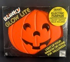 Vintage Blinky Glow Lite Giant Electric Pumpkin Halloween Window Light Boxed