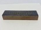 Vtg Wood Metal Letterpress Print Block Stamp   gift Suggestions 