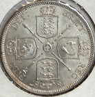 1887 2s Florin Jubilee Head Great Britain   Au  Or Bu