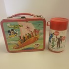 Vintage Mickey Mouse Club Metal Lunchbox  With Thermos  1977  Aladdin