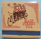 Vintage Walt Disney World Main Street Usa Matchbook Full Unstruck