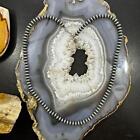 Navajo Pearl Saucer Beads 6 Mm Sterling Silver Necklace 18  For Women