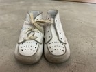 Leather Baby Shoes White Trainers Toddler Doll 1960s Vintage Sneakers