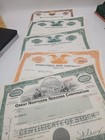 Lot 48 Vintage Stock Certificates 1947-1970s Railroad Industrial Scripophily