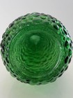 Vintage Art Bubbled Glass Green Empoli Bottle