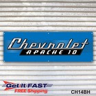 Chevrolet Apache 10 Banner Sign Wall Art 60 s