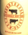 Vintage Ronnybrook Farm Dairy Half Pint Milk Bottle  ancarmdale  New York 