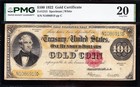 Very Nice  rare  Bold   Crisp Vf 1922  100 Gold Certificate  Pmg 20  N1086919