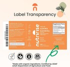 Nutririse Organic Ashwagandha Root Capsules  - 1300mg - 120 Ct - 01 2029