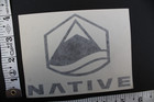 Native Surf Surfboards Mountain Black V7b Vintage Surfing Sticker Window Decal