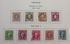 Sweden - 1891 - 1904 - Lot Of Stamps On Album Page - Used   Mh