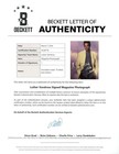 Luther Vandross Beckett Bas Loa Signed 9x11 Photo Matted To 13x16 Autograph