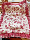 2 Pillow Shams Victorian Co  Heart Rose Toile  Standard Shams Thick 100   Cotton