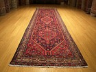 3 5 X 12 5  Hand Kotted Antique 1930s Sarab  Runner _veggie Dyes Fine Soft Wool