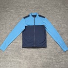 Pearl Izumi Quest Long Sleeve Cycling Jersey Men Medium Blue Full Zip Biker