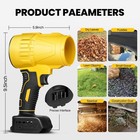 Cordless Blower Electric Handheld Turbo Blower Jet Fan W  2x Batteries   Charger