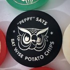 Vintage Advertising Wise Potato Chip Plastic Bottle Caps  seven   Authentic 80   s