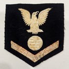 Vintage Wwii Us Navy Chief Petty Officer Wool Dress Blue Rating Patch Usn