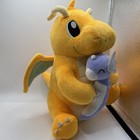 Dragonite Holding Baby Dratini Collectible Plush Stuffed Animal Plushie 