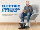 Ellipse Leg Exercise Under Desk Elliptical Machine While Sitting Pedal Exerciser