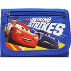 Disney Pixar Cars Lightning Mcqueen Trifold Wallet Kids Blue