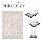 8x10 Area Rug Non-slip Large Vintage Living Room Distressed Washable Carpet