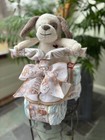 Tricycle Diaper Cake     Baby Shower Gift Showstopper       With Dog Stuffy