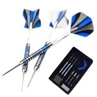  90  Tungsten Steel Tip Darts Set - Professional Darts Metal Tip Set 21g Blue